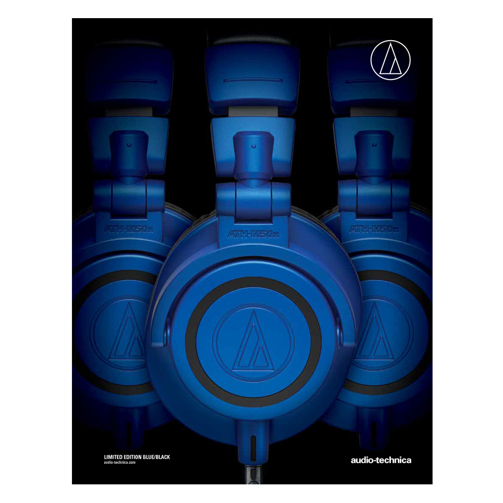cuffia audiotechnica ATH-M50x blu e nero