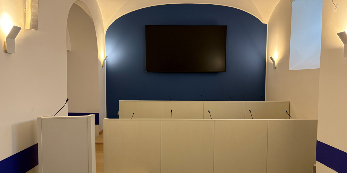 La nuova sala conferenze UIL: tecnologia, integrazione e versatilità per una comunicazione al passo coi tempi.